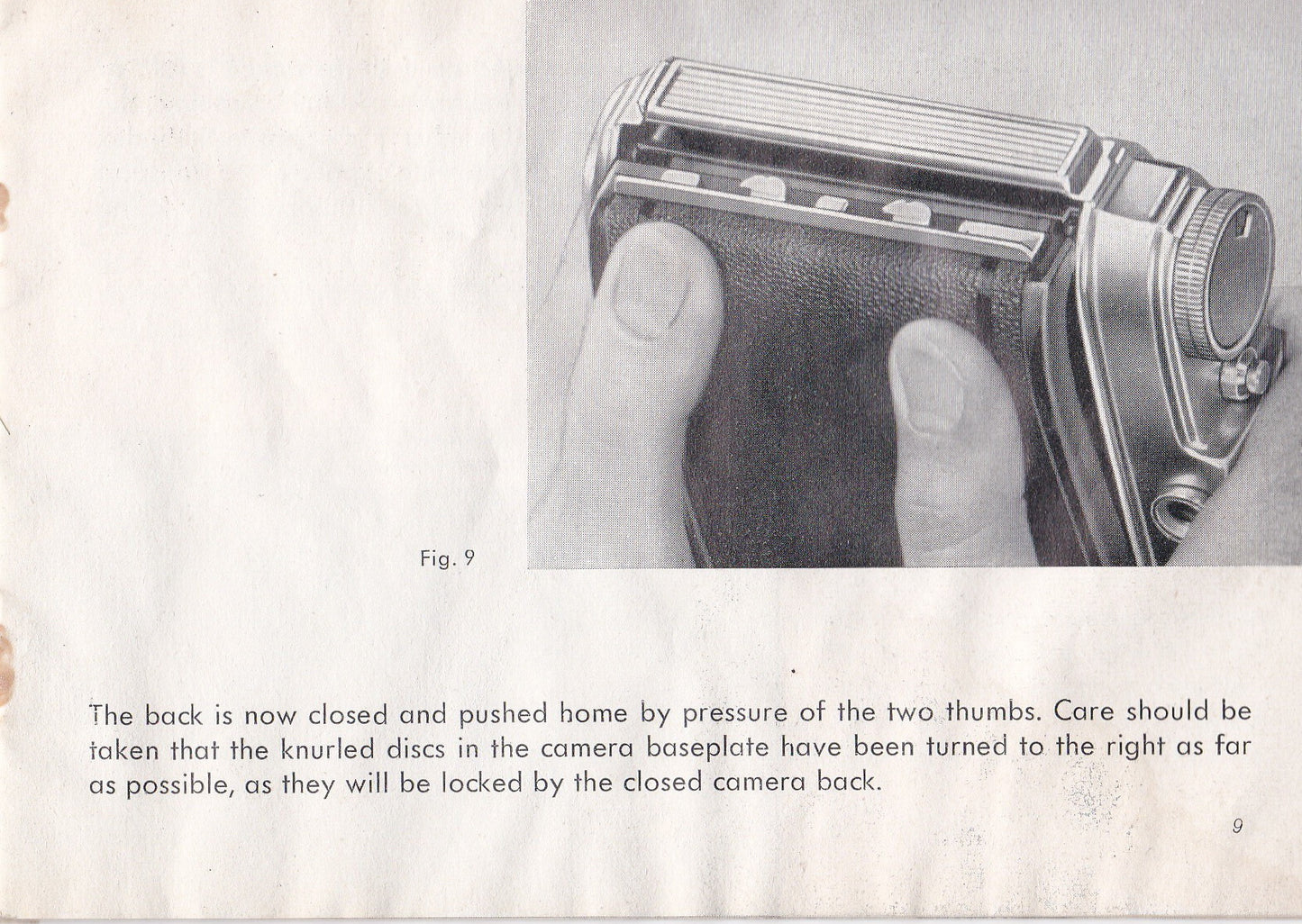 Agfa Super Isolette, Directions for use. (original).