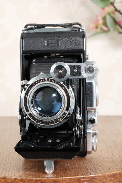 1948 Zeiss-Ikon Super 6x9 Ikonta 531/2, Coated Zeiss Tessar lens, CLA’d, Freshly Serviced!