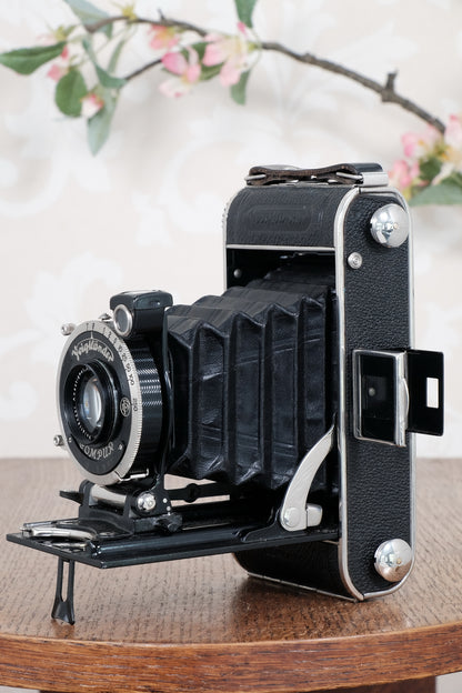 Mint! 1936 Voigtlander Inos II 6x9 Folder, CLA’d, Freshly Serviced!