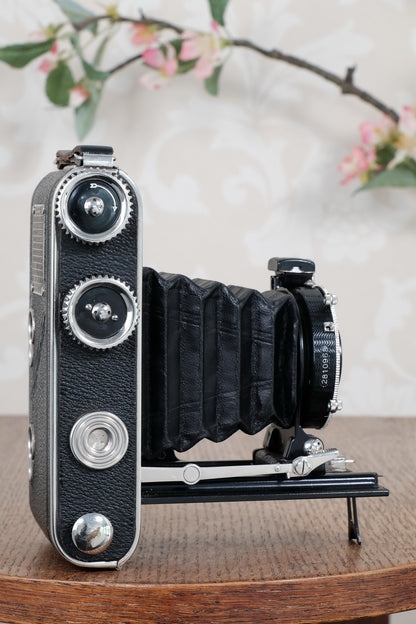 Mint! 1936 Voigtlander Inos II 6x9 Folder, CLA’d, Freshly Serviced!