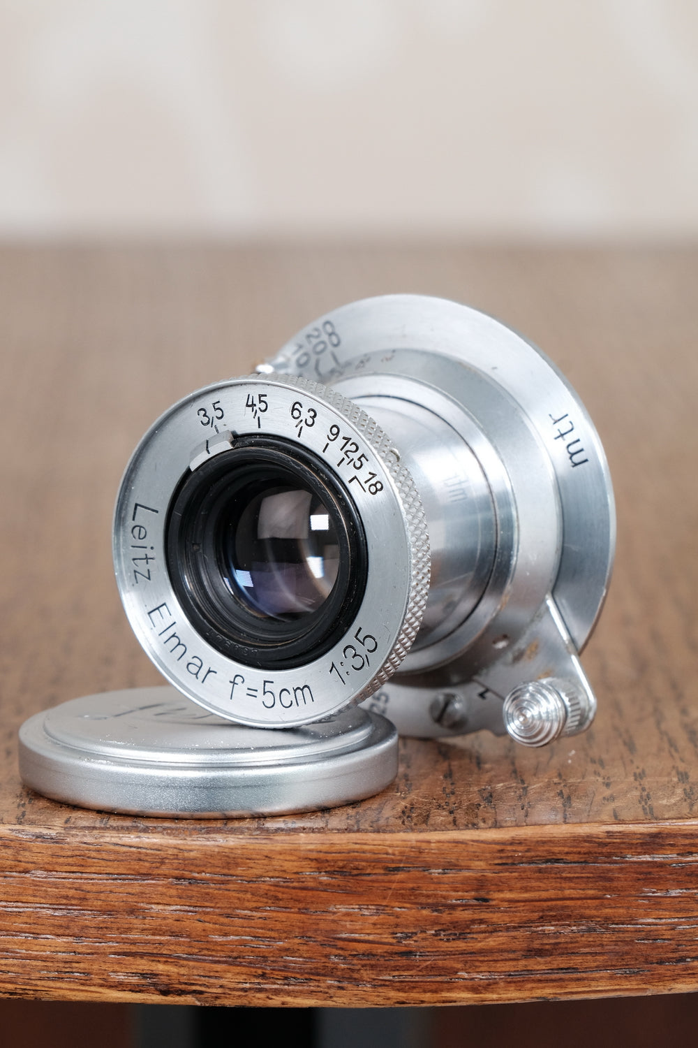 Superb Coated 1938 Leitz Elmar 3.5/50mm Elmar lens.