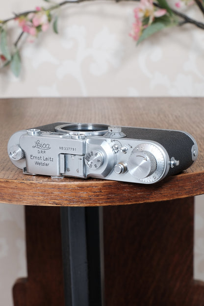 Superb 1939 Leitz Leica IIIa, Freshly Serviced, CLA'd