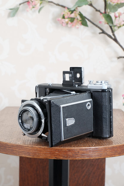 1938 6x9 Zeiss Ikon Ikonta with original Zeiss-Ikon paperwork and case, CLA'd, Freshly Serviced!