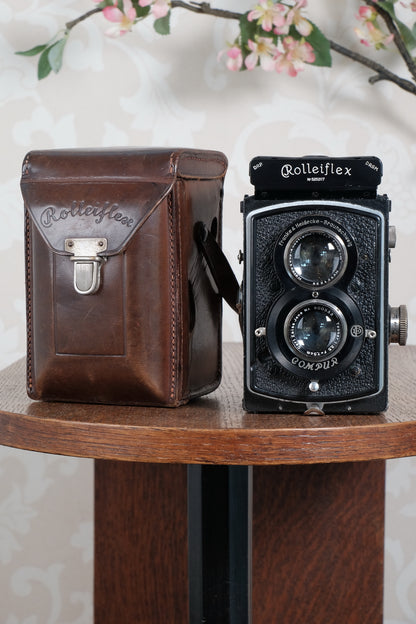 Superb 1936 Old Standard Rolleiflex with lovely original case and strap. Freshly Serviced, CLA’d!