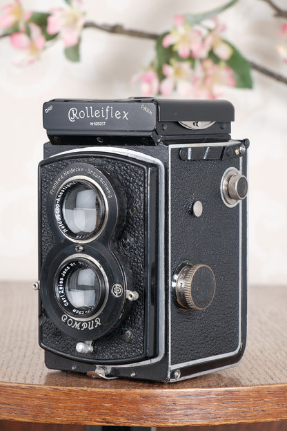 Superb 1936 Old Standard Rolleiflex with lovely original case and strap. Freshly Serviced, CLA’d!