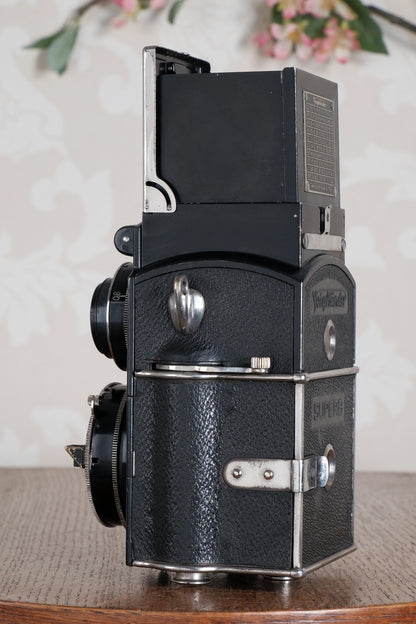 1935 Voigtlander 6x6 Superb TLR, the desirable model with “big ears”, CLA’d, Freshly Serviced!