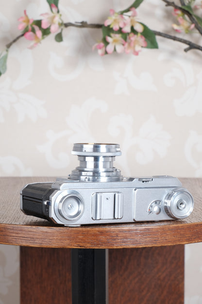 Near Mint! 1937 Zeiss Ikon Contax II Body with 50mm Zeiss Sonnar lens & Original case,  CLA'd, Freshly Serviced!