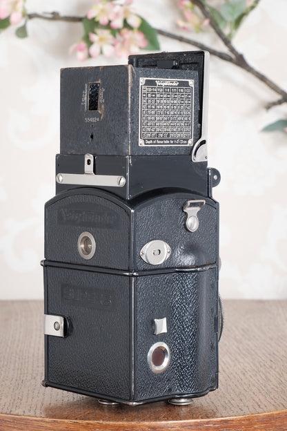 1935 Voigtlander 6x6 Superb TLR. CLA’d, Freshly Serviced!