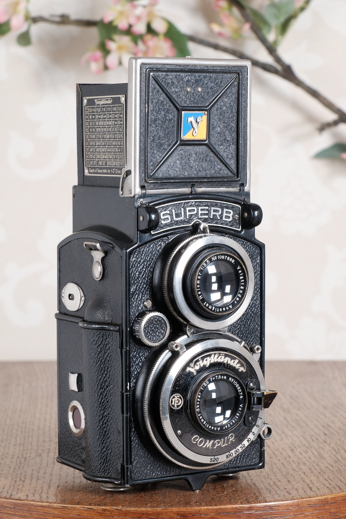 1935 Voigtlander 6x6 Superb TLR. CLA’d, Freshly Serviced!