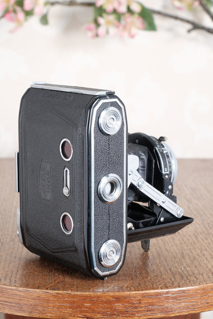 Excellent! 1938 Zeiss-Ikon Ikonta 6x4.5 Tessar. Freshly Serviced, CLA'd