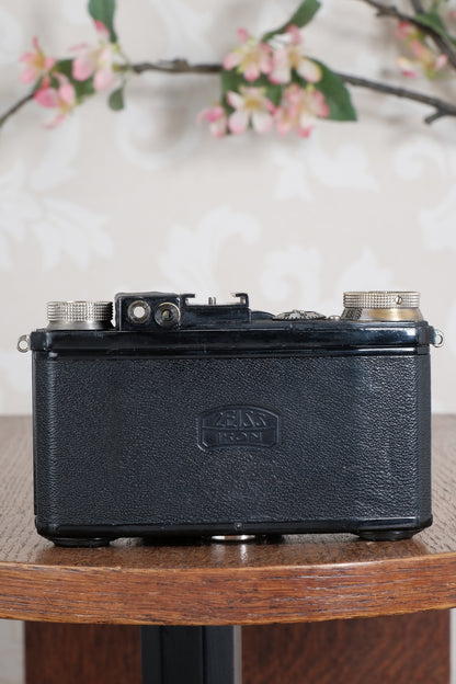 1936 Zeiss-Ikon Super Nettel (236/24) with rare coated lens and original case, CLA'd, Freshly Serviced!