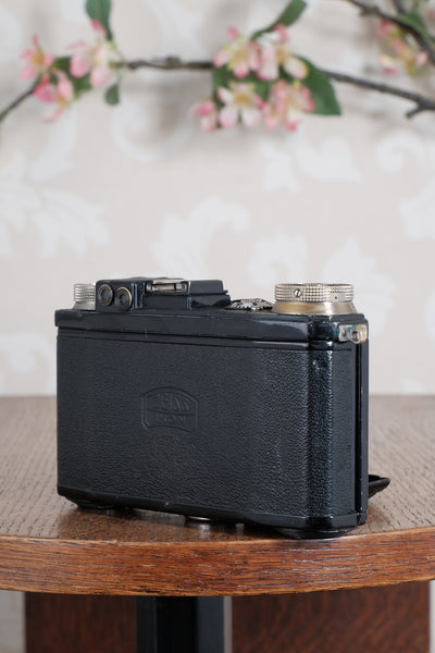 1936 Zeiss-Ikon Super Nettel (236/24) with rare coated lens and original case, CLA'd, Freshly Serviced!