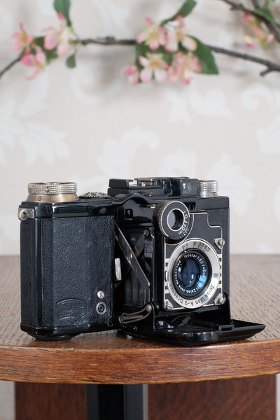 1936 Zeiss-Ikon Super Nettel (236/24) with rare coated lens and original case, CLA'd, Freshly Serviced!