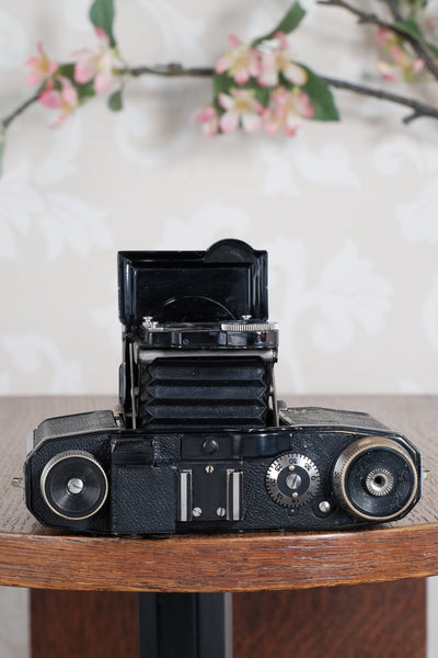 1936 Zeiss-Ikon Super Nettel (236/24) with rare coated lens and original case, CLA'd, Freshly Serviced!