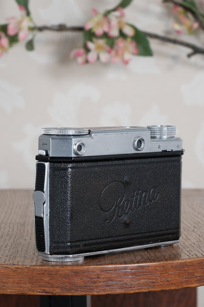 SUPERB! Kodak Retina II, German made prewar 35mm Coupled rangefinder with Fast 2.0/50mm lens, CLA'd, Freshly Serviced!