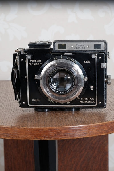 Circa 1936 Plaubel Makina II, 6x9, coupled Rangefinder camera. Freshly Serviced, CLA'd.