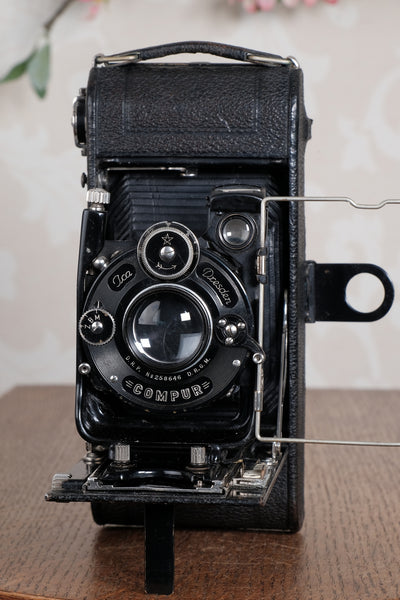 1925 Ica Icarette II, 6x9 German folding camera with Carl Zeiss Tessar lens. Freshly Serviced, CLA’d