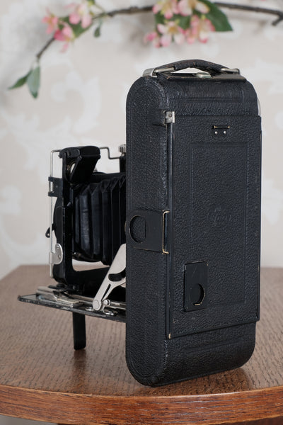 1925 Ica Icarette II, 6x9 German folding camera with Carl Zeiss Tessar lens. Freshly Serviced, CLA’d