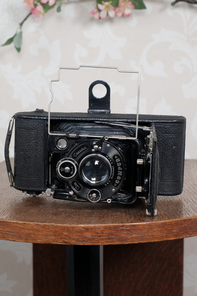 1925 Ica Icarette II, 6x9 German folding camera with Carl Zeiss Tessar lens. Freshly Serviced, CLA’d