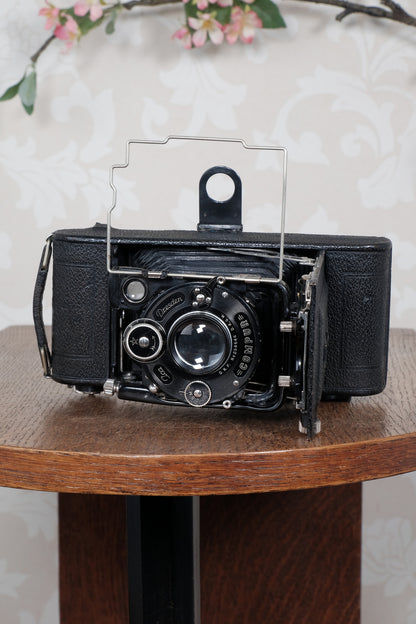 1925 Ica Icarette II, 6x9 German folding camera with Carl Zeiss Tessar lens. Freshly Serviced, CLA’d