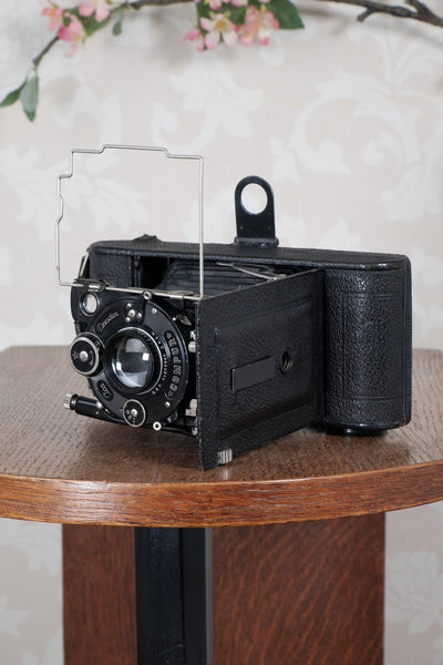 1925 Ica Icarette II, 6x9 German folding camera with Carl Zeiss Tessar lens. Freshly Serviced, CLA’d