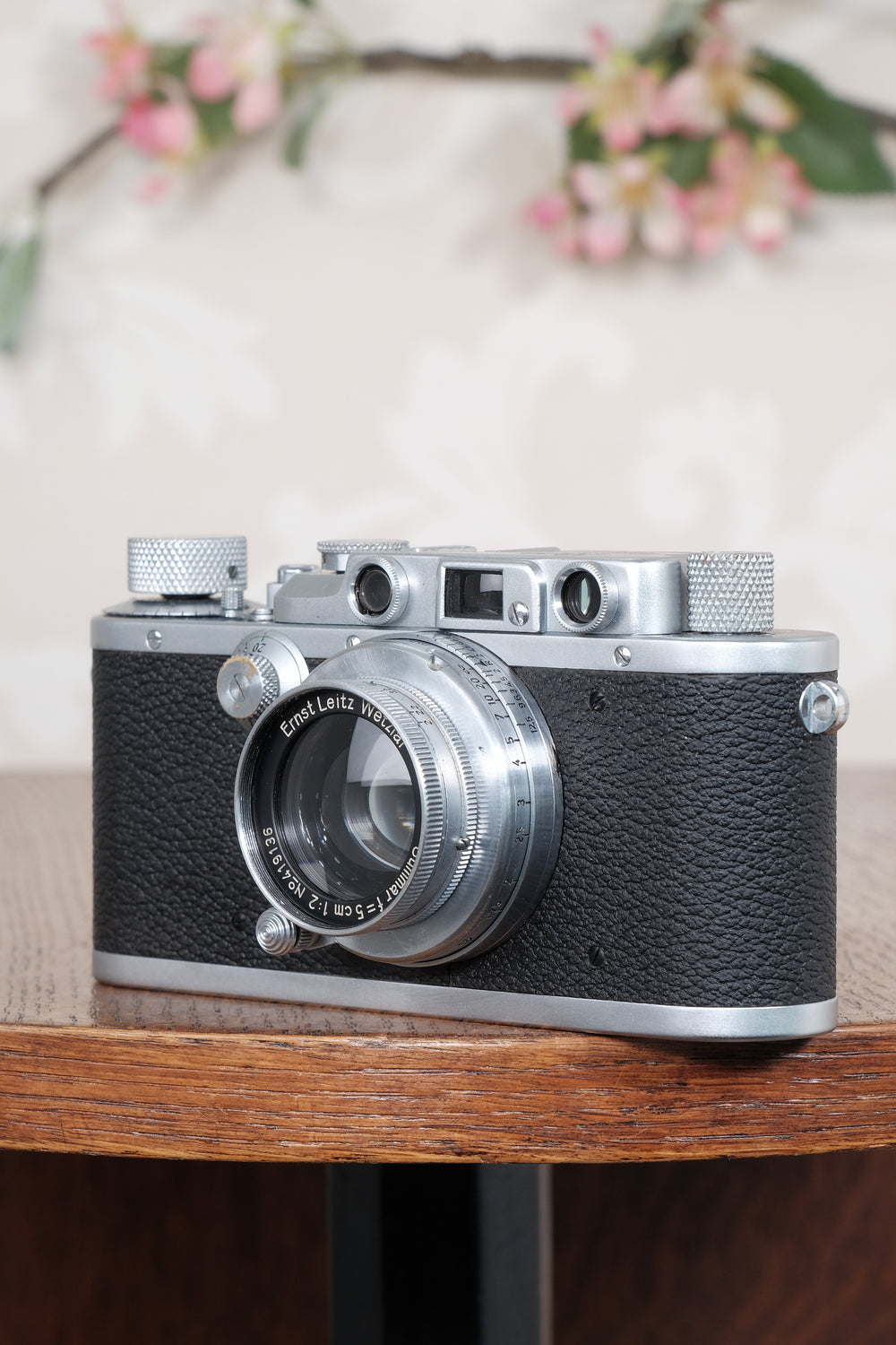 Superb! 1938 Leitz Leica IIIa with 2.0/50mm lens and camera case, Freshly Serviced, CLA'd