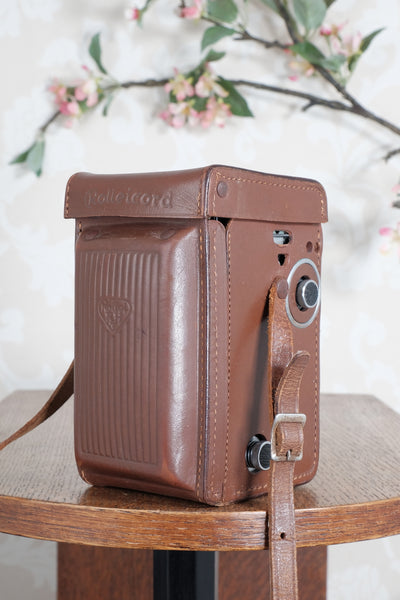 Near Mint! 1955 Rolleicord with Synchro-Compur shutter & Coated lens with original case, CLA'd, Freshly Serviced!