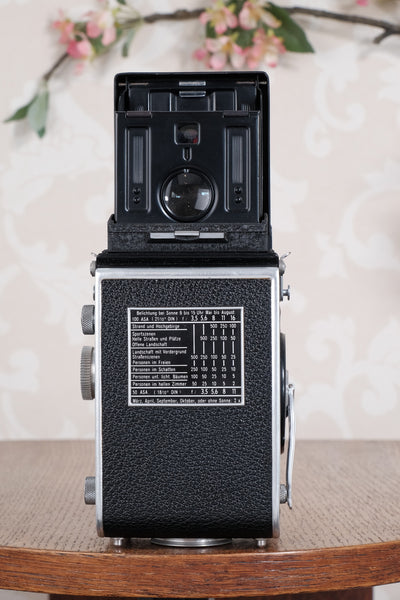 Near Mint! 1952 Rolleiflex with Synchro-Compur shutter & Coated lens. Freshly Serviced, CLA’d!