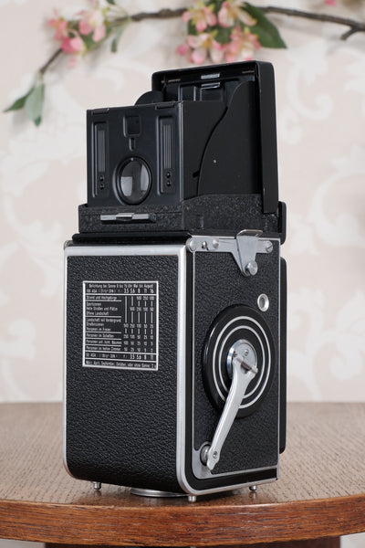 Near Mint! 1952 Rolleiflex with Synchro-Compur shutter & Coated lens. Freshly Serviced, CLA’d!