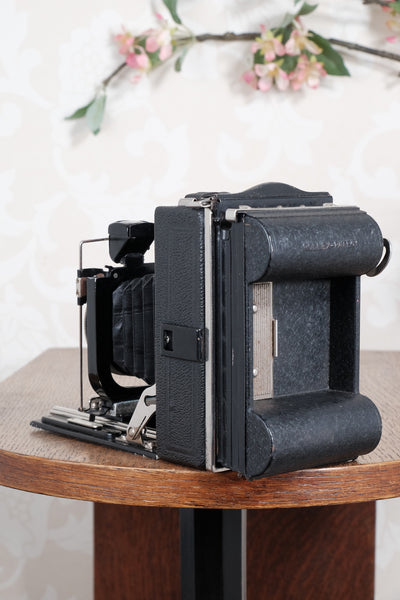 1930 6x9 Maximar plate camera with Carl Zeiss Tessar lens. Freshly serviced CLA’d