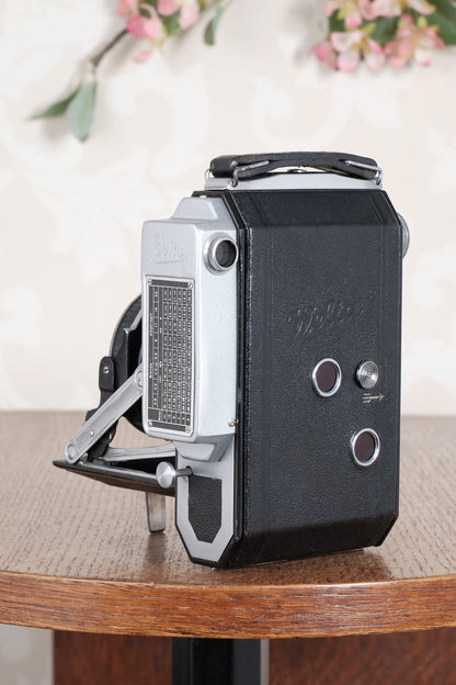 Rare! 1938 WELTA WELTUR, Medium format, Coupled Rangefinder Camera, with original case. CLA'd, Freshly serviced!