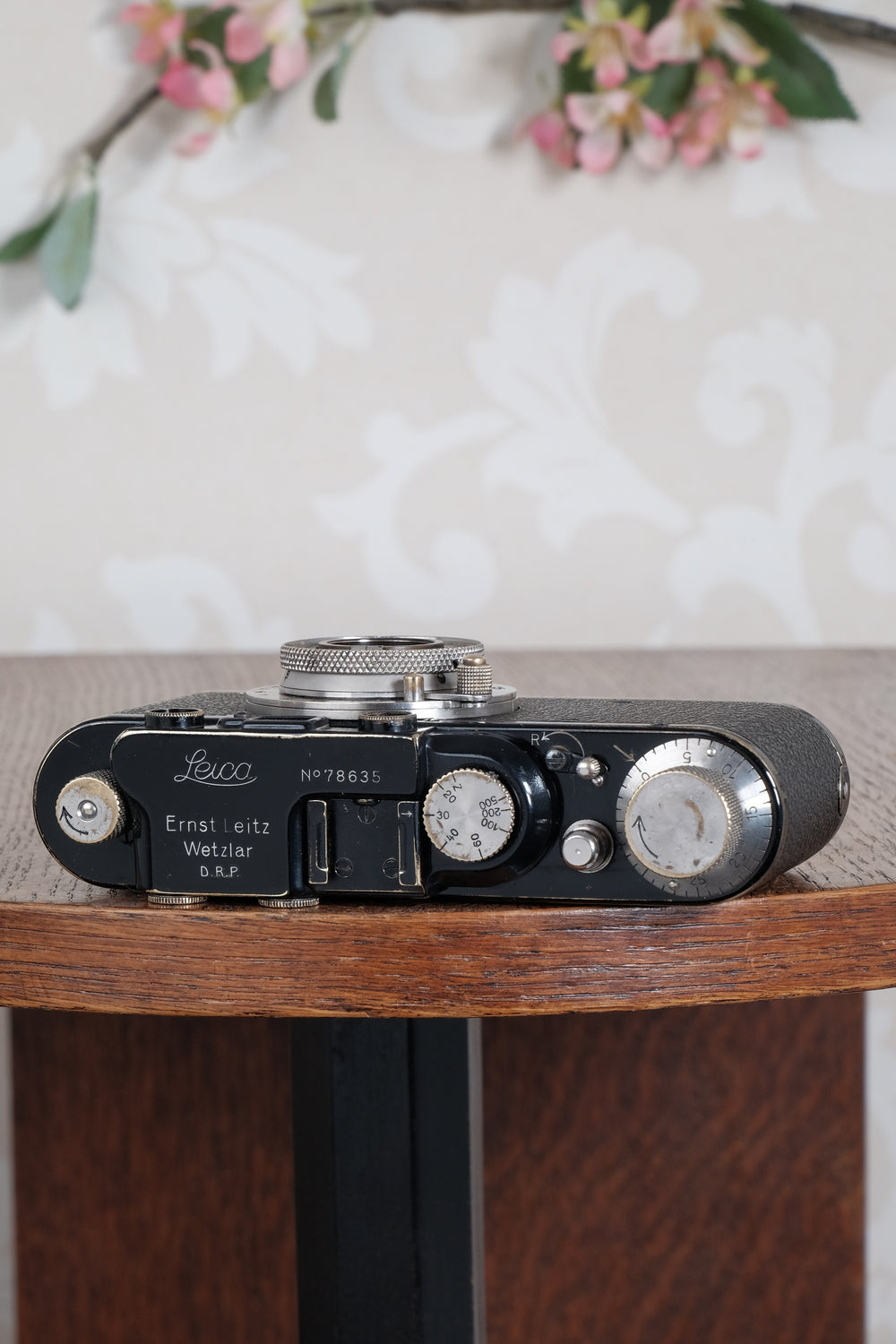 Beautiful! 1932 BLACK LEITZ LEICA II with Nickel Elmar lens and leather case. Freshly Serviced CLA'd!