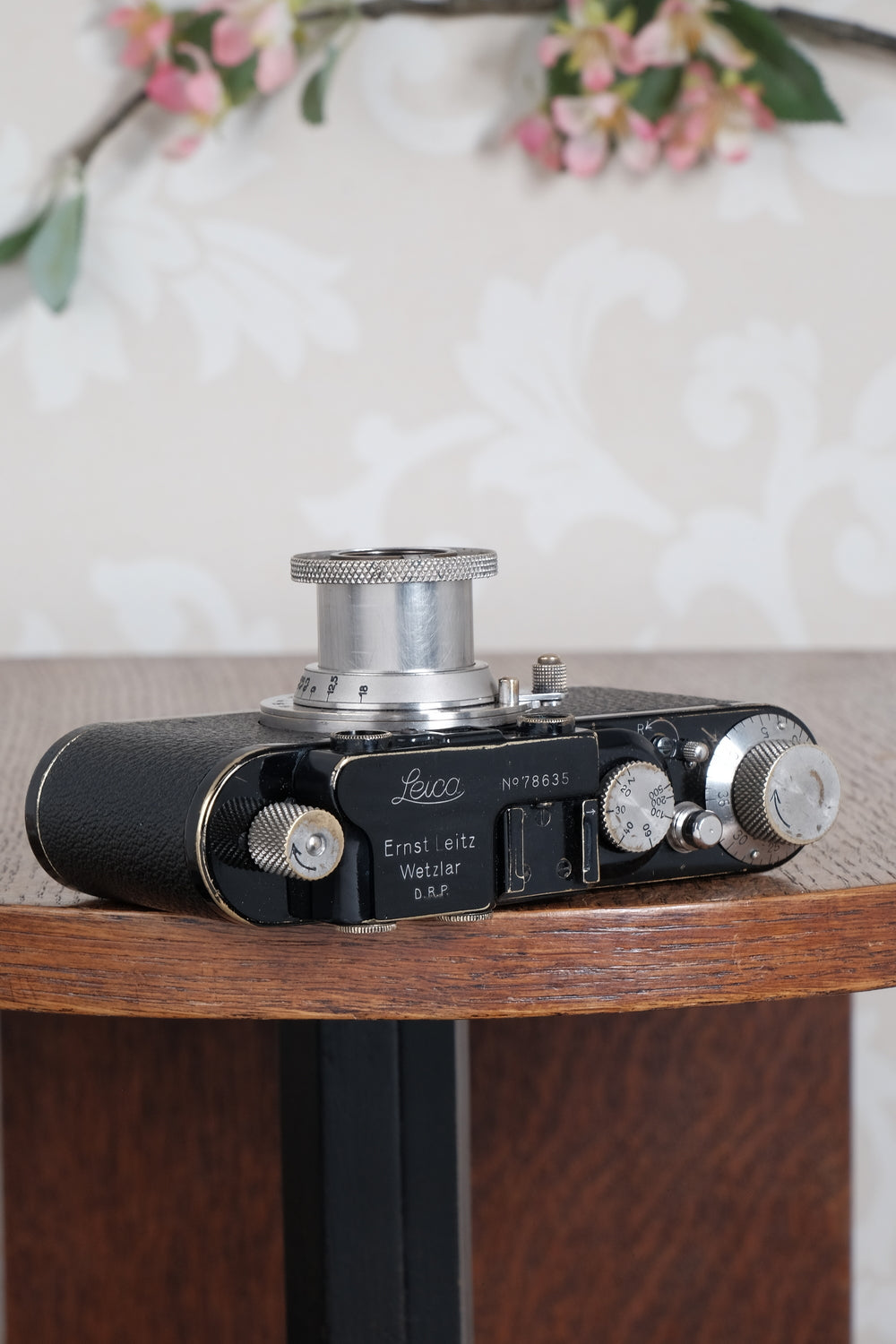 Beautiful! 1932 BLACK LEITZ LEICA II with Nickel Elmar lens and leather case. Freshly Serviced CLA'd!