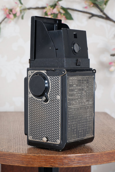 Excellent! 1934 Art-Deco Nickel-plated Rolleicord, CLA’d, Freshly Serviced!