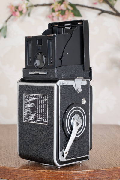 Near Mint! 1953 Rolleiflex with Synchro-Compur shutter & Coated lens. Freshly Serviced, CLA’d!