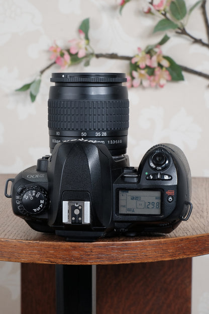 Superb! Nikon D100 with lens, battery grip & accessories