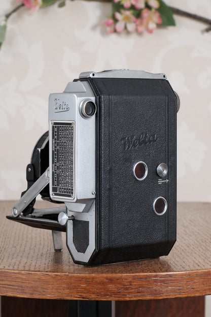 Rare! 1938 WELTA WELTUR, Medium format, Coupled Rangefinder Camera with original case. CLA'd, Freshly serviced!