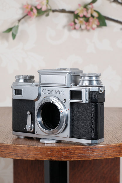 Superb! 1938 Zeiss Ikon Contax III, CLA'd, Freshly Serviced!