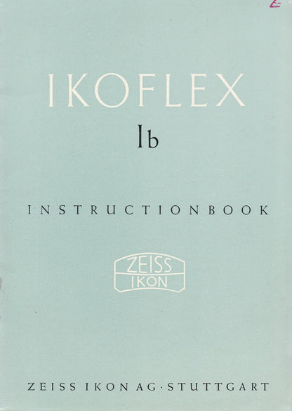 Ikoflex Ib Instruction book (Stuttgart) (Original).