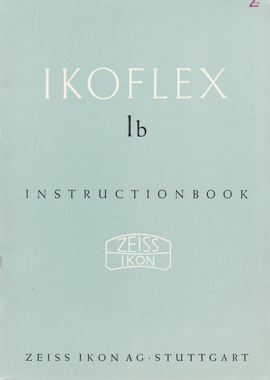 Ikoflex Ib Instruction book (Stuttgart) (Original).