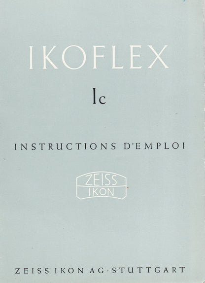 Ikoflex Ic Instructions D'Emploi (Stuttgart) (Original).