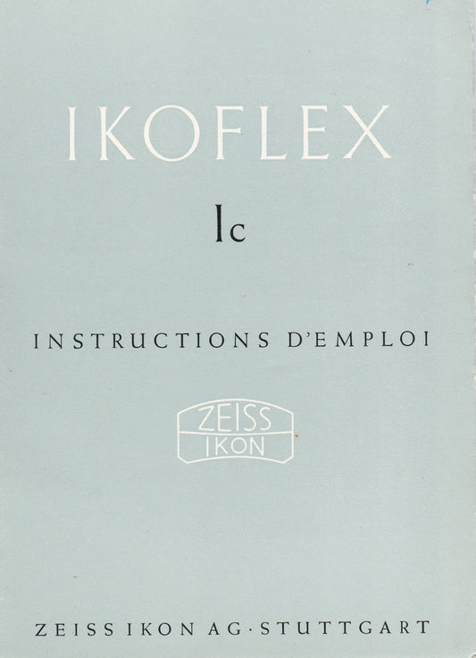 Ikoflex Ic Instructions D'Emploi (Stuttgart) (Original).