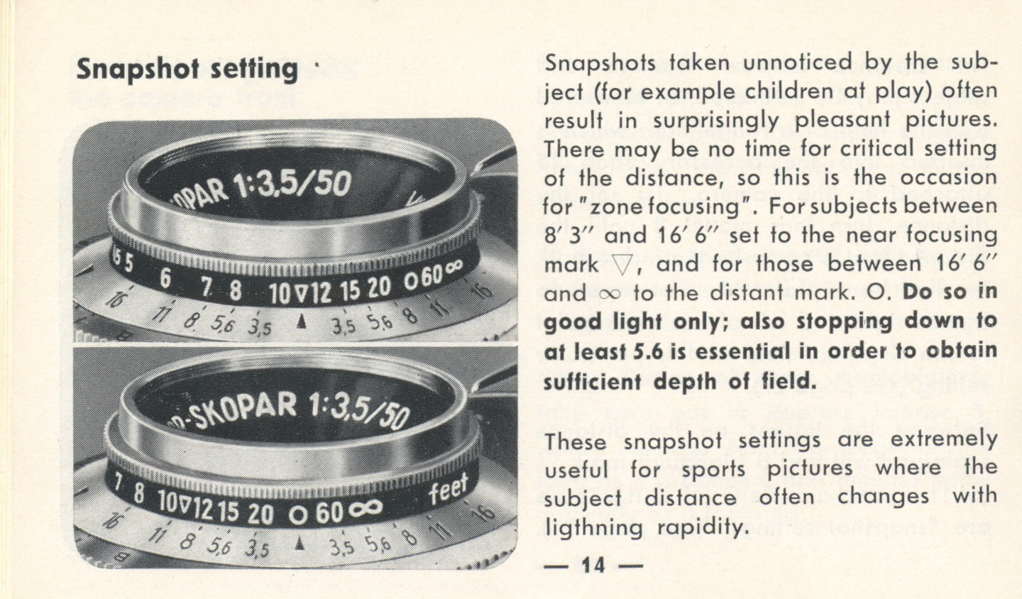 Voigtlander Vito II instructions for use (original).