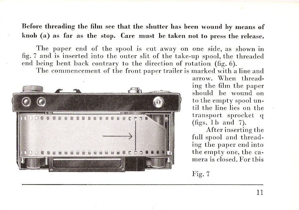 Instructions for Contax I 1935, English, PDF DOWNLOAD! - Zeiss-Ikon- Petrakla Classic Cameras