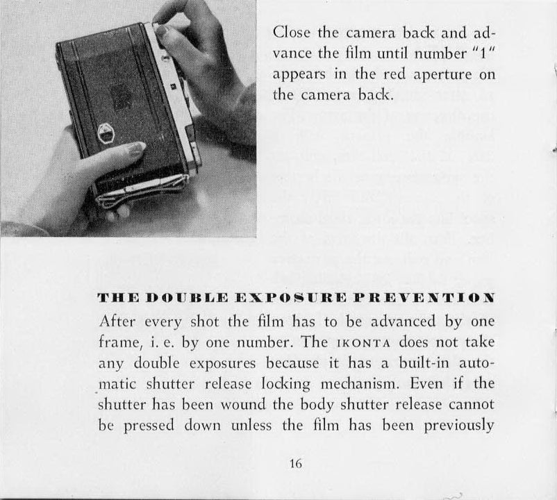 Instructions fur using the Ikonta 523-2, PDF DOWNLOAD! - Zeiss-Ikon- Petrakla Classic Cameras