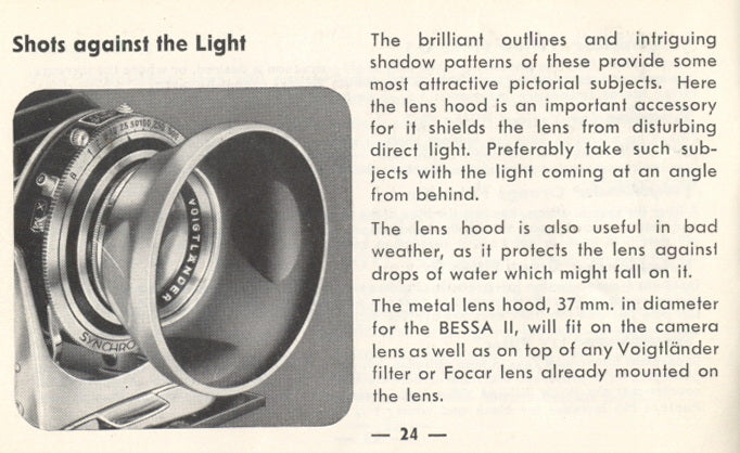 Voigtlander Bessa II Instruction book. PDF DOWNLOAD! - Voigtlander- Petrakla Classic Cameras