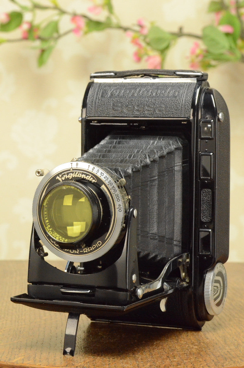 NEAR MINT 1938 Voigtlander Bessa Rangefinder, HELIAR LENS! 6x9, Freshly Serviced - Voigtlander- Petrakla Classic Cameras