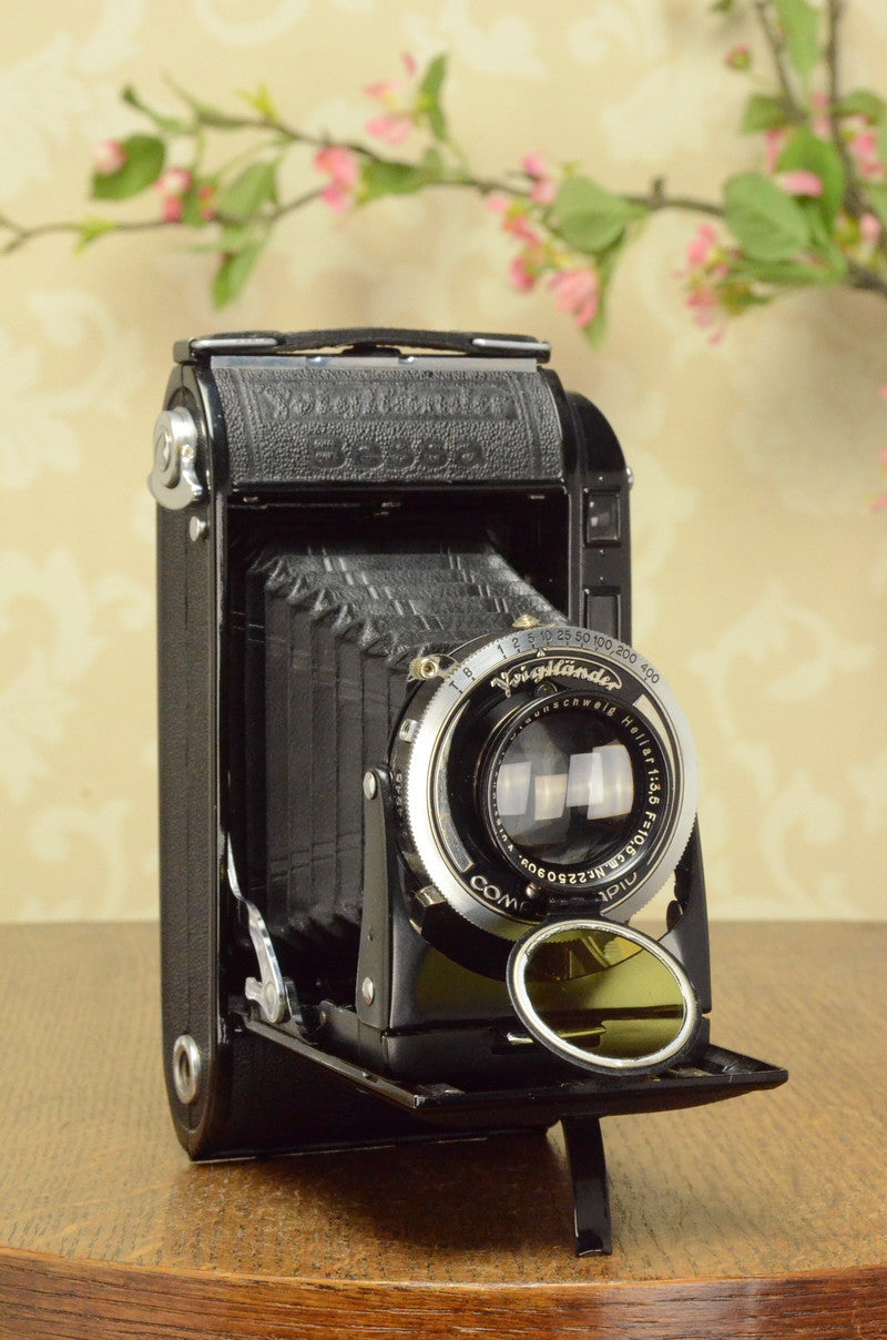 NEAR MINT 1938 Voigtlander Bessa Rangefinder, HELIAR LENS! 6x9, Freshly Serviced - Voigtlander- Petrakla Classic Cameras