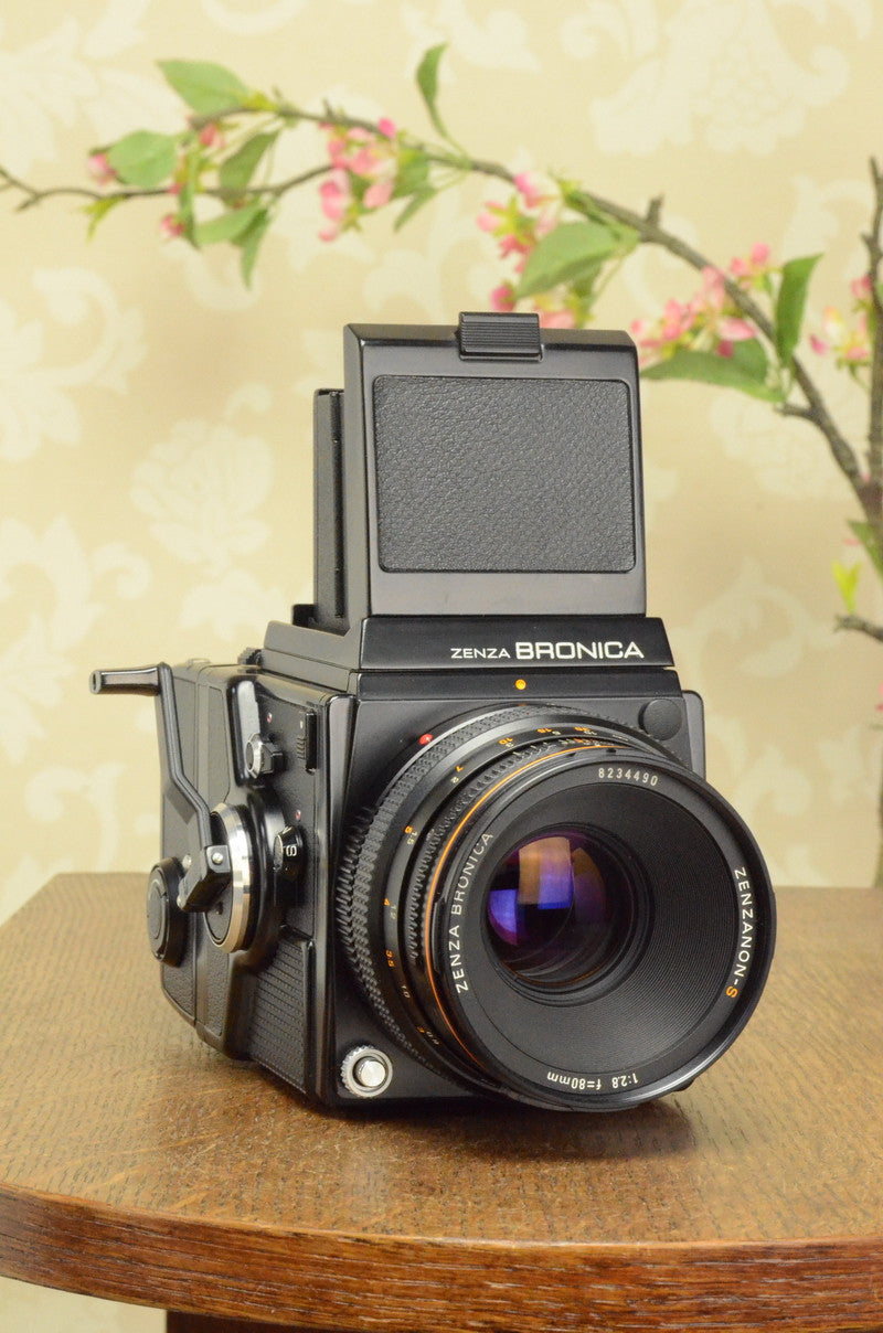 MINT! 6x6 Zenza Bronica SQ-A, complete with 80mm lens & 120 film back. - Bronica- Petrakla Classic Cameras