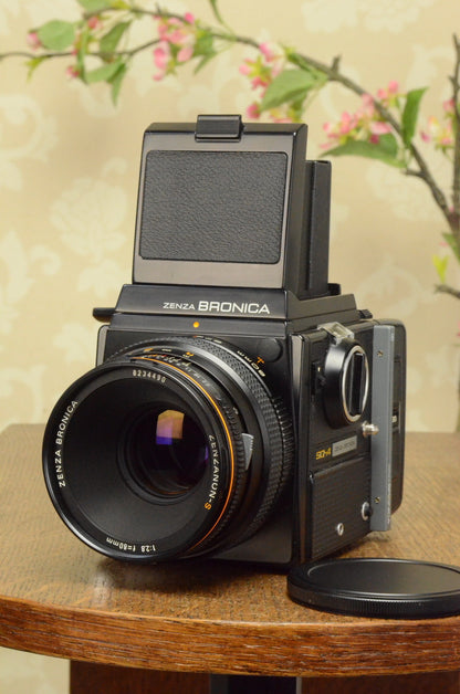 MINT! 6x6 Zenza Bronica SQ-A, complete with 80mm lens & 120 film back. - Bronica- Petrakla Classic Cameras